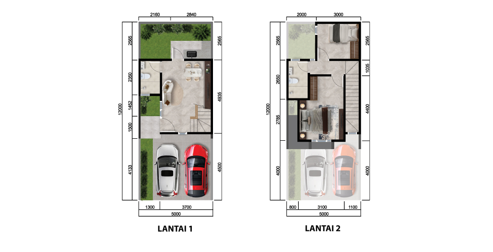 Tipe LEXY 5 2BR @ Cluster Lexy