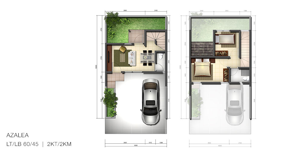 Tipe Azalea @ Cluster Linea Residence