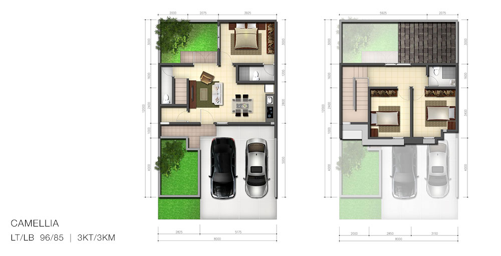 Tipe Camellia @ Cluster Linea Residence