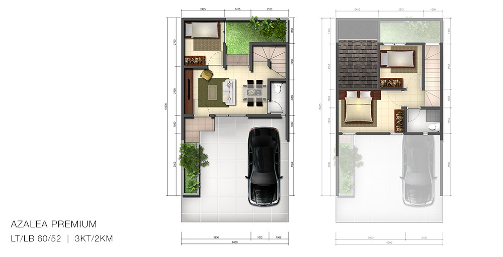 Tipe Azalea Premium @ Cluster Linea Residence