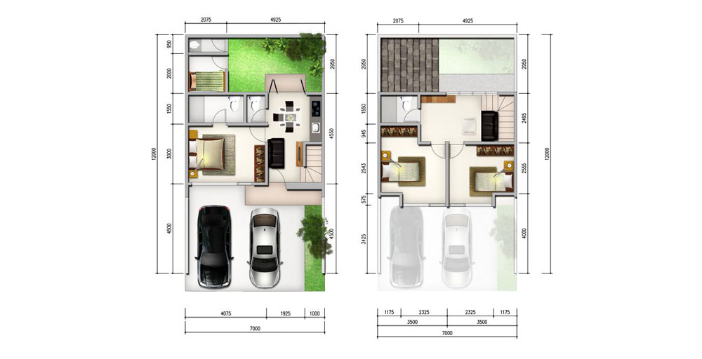 Tipe Sierra @ Cluster Fortune Terrace